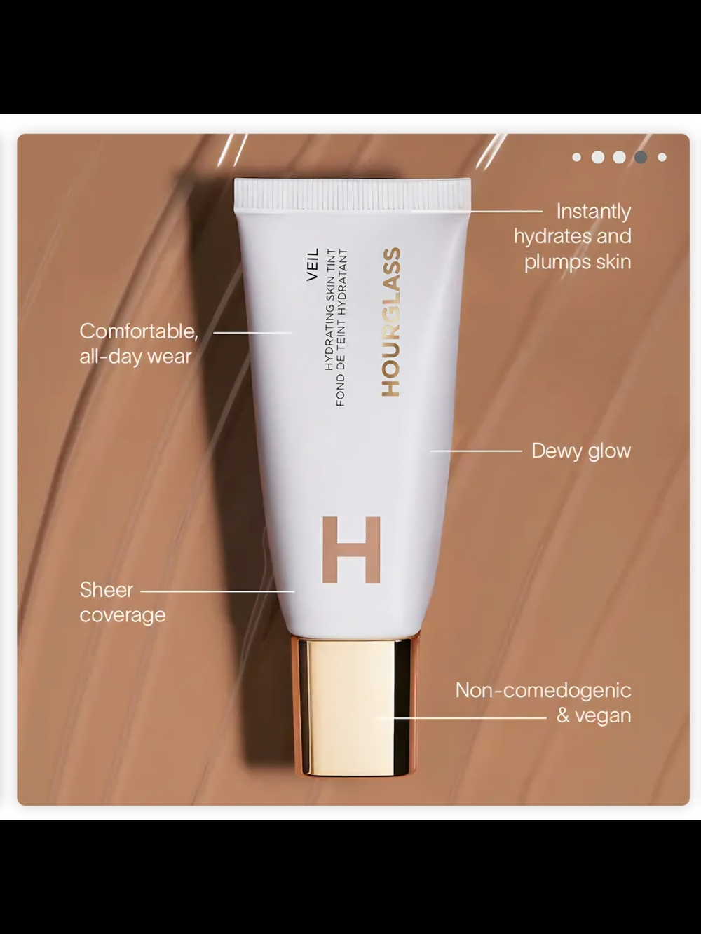Hourglass Veil Hydrating Skin Tint Foundation Radiant Finish Medium Deep - Picture 6 of 8